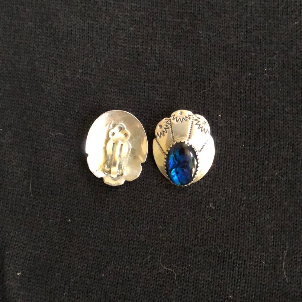 Sterling Silver Vintage clip earrings